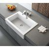 ARYA ceramic sink with mixer hole 86x62 cm, white 50186