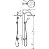 Tres Clasic shower set matt brass 24247602LM