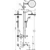 Tres Clasic bath set built-in 3-way matt brass 24218006LM