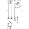 Tres Clasic bath mixer matt brass 24219402LM