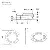 FLEXIA GEBERIT bath trap, diameter 90mm, DN40, round cap gold matt 17782