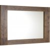 BRAND retro zrcadlo v dřevěném rámu 1000x800mm, mořený smrk BA056S