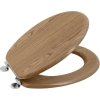 AQUALINE retro WC sedátko, dub 1705-10