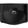 RETRO keramické umývátko 41x30cm, bez otvoru, černá mat 103331