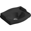RETRO keramické umývátko 41x30cm, bez otvoru, černá mat 103331
