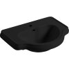 RETRO keramické umyvadlo zápustné, 62x45,5cm, černá mat 103031