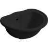 RETRO keramické umyvadlo zápustné, 50x41cm, černá mat 103131