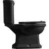 RETRO WC kombi mísa 38,5x72cm, spodní odpad, černá mat 101231