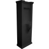 WALDORF urinál na postavenie so zakrytým prívodom vody 44x124,5 cm, vrátane sifónu, čierna mat 413131