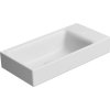 NUBES keramické umývátko 50x25cm, bez otvoru, pravé/levé, bílá mat 9637009