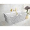 Olsen Spa Volně stojící vana VARYA Glam - stříbrná - Barva - GLAM 02 - stříbrná, Barva sifonu - Bílá, Rozměr vany - 150 × 75 cm VANVARYA150WG2