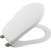 RETRO WC sedátko Soft Close, polyester, bílá/bronz 108601