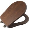 RETRO WC sedátko Soft Close, ořech/bronz 108640