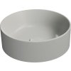 KUBE X keramické umyvadlo na desku, průměr 40cm, cenere mat 942617