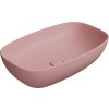 NUBES keramické umyvadlo na desku 60x38cm, blush mat 978324