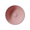 KUBE X keramické umyvadlo na desku, průměr 32cm, blush mat 943524