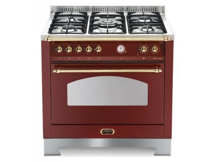 Vestfrost Retro Cuisinière à induction 90 cm Bordeaux rouge