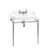 B18 2TH Edwardian 80cm 2th basin chrome stand w439 h439