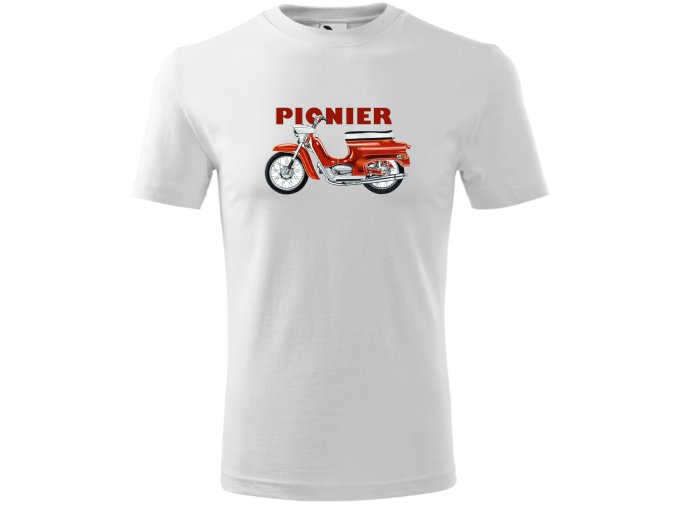 Pánske biele Pionier červený