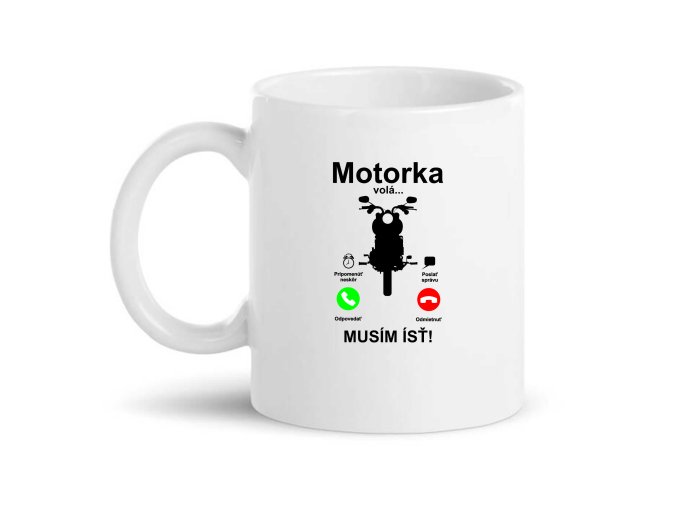 Hrnček Motorka volá