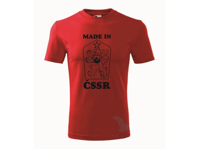 Tričko červené CSSR čierna