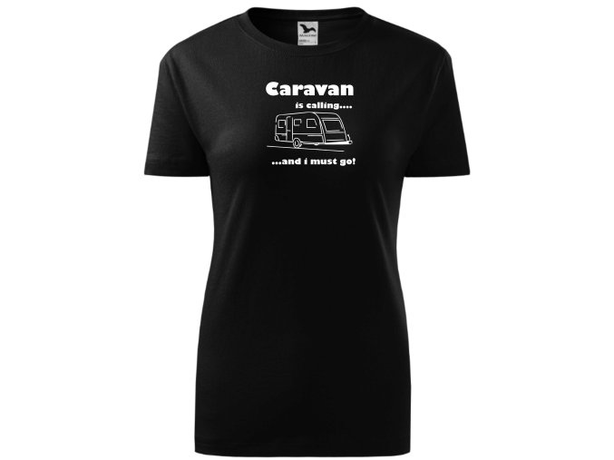 Dámske čierne Caravan is calling