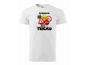 Značkové tričko biele