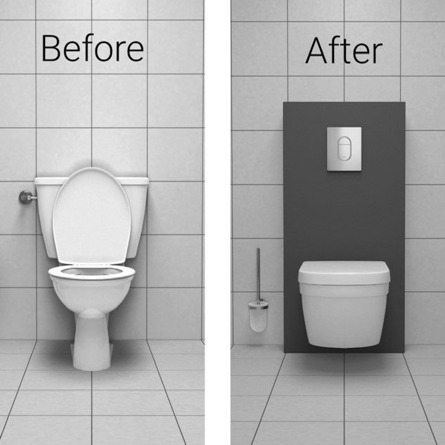 Ako vymeniť staré kombi WC bez búrania za pod omietkové splachovanie?