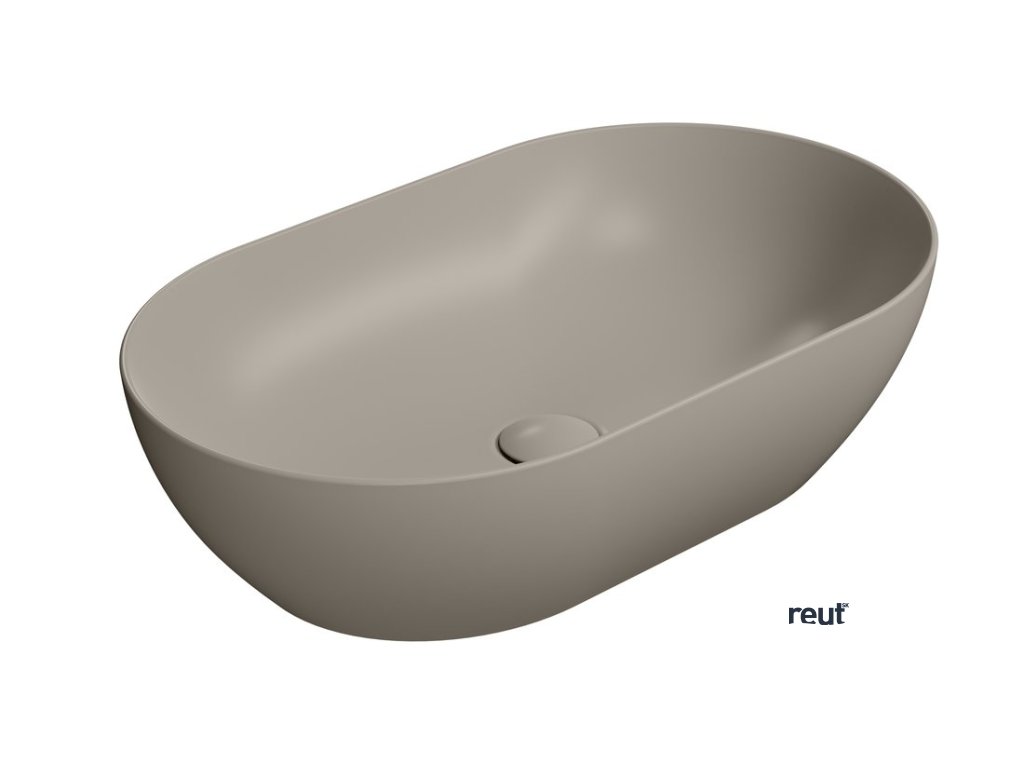 GSI PURA COLOR PURA keramické umývadlo na dosku 60x37cm, tortora mat 883405