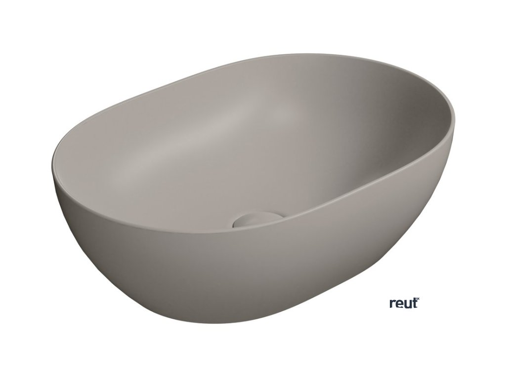 GSI PURA COLOR PURA keramické umývadlo na dosku, 50x35cm, tortora mat 886005