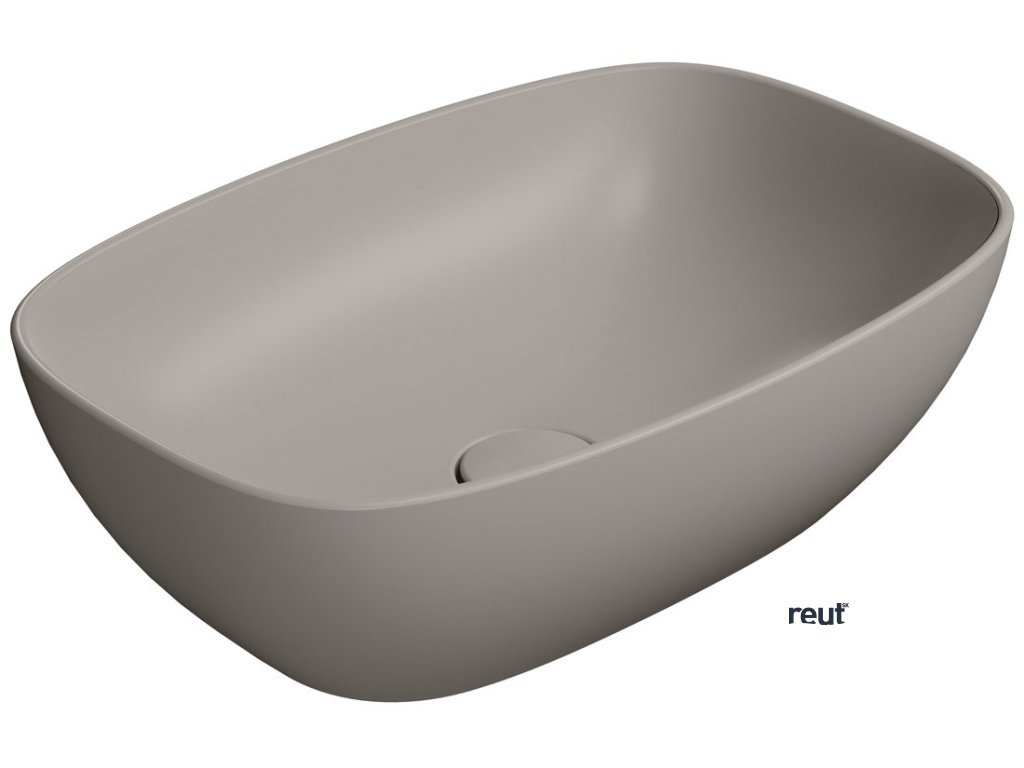 GSI NUBES COLOR NUBES keramické umývadlo na dosku 50x35cm, tortora mat 978405