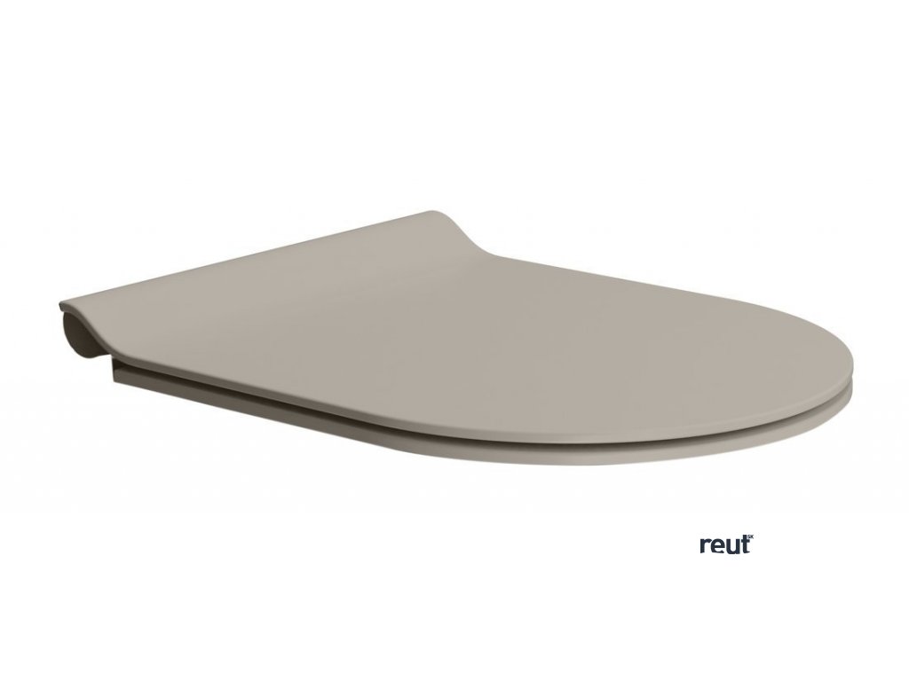GSI PURA COLOR PURA WC sedátko, SLIM, Soft Close, Quick Release, tortora mat/chróm MS86CSN05