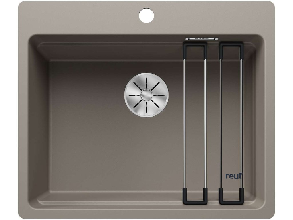 Blanco Etagon 6 Silgranitový drez, 59x50 cm, s pojazdmi, InFino, tartufo 527688