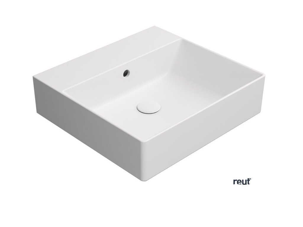 GSI KUBE X COLOR KUBE X keramické umývadlo 50x47cm, bez otvoru, biela mat 9430009