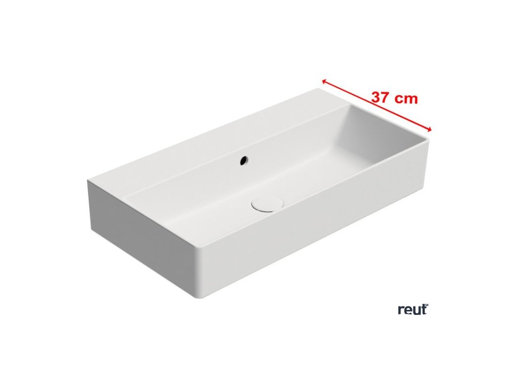 GSI KUBE X COLOR KUBE X keramické umývadlo 70x37cm, bez otvoru, biela mat 9455009