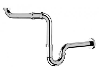 Omp Tea Umývadlový sifón šetriaci miesto, 5/4"-32mm, chróm 126.013.5H