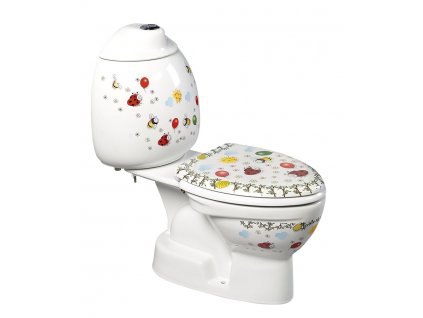 CREAVIT KID KID detské WC kombi vr.nádržky, spodný odpad, farebná potlač CK301.400.0F