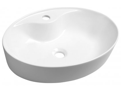 Sapho MARIANA keramické umývadlo na dosku 58x41,5cm, biela AR483