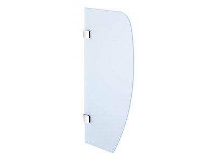 Sapho Oddelovacia stena medzi pisoáre 80x40 cm, bezpečnostné sklo 2502-05
