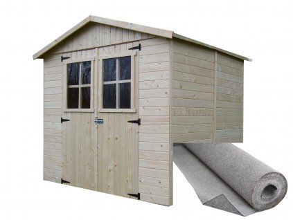záhradný domček SOLID EVA 229 x 194 cm (P851) set LG1590 LG1590