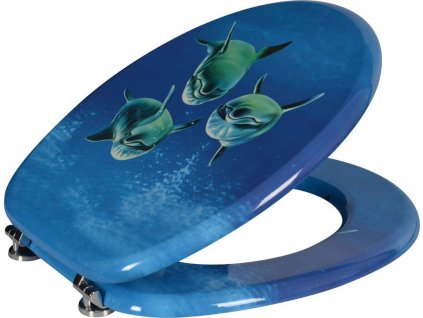Aqualine FUNNY WC sedátko s potiskom delfíni HY-S115