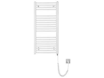 Aqualine DIRECT-E & ORBIT-E ORBIT-E elektrické vykurovacie teleso, oblé, 450x960 mm, 300 W, biela ILEO94T