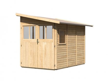 drevený domček KARIBU WANDLITZ 3 (55256) natur LG2729 LG2729