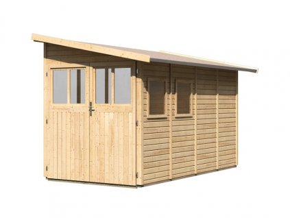 drevený domček KARIBU WANDLITZ 4 (55257) natur LG2730 LG2730