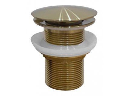 Sapho AURUM umývadlová výpust 5/4", click-clack, zlatá matná ND-AU200