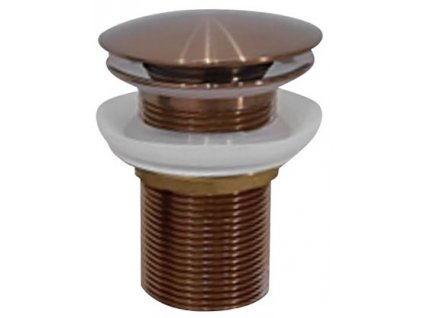 Sapho AURUM umývadlová výpust 5/4", click-clack, červené zlato ND-AU300