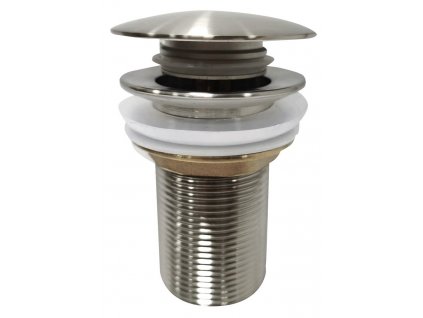 Sapho AURUM umývadlová výpust 5/4", click-clack, brúsená nerez ND-AU400