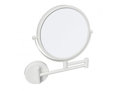 Sapho X-ROUND WHITE kozmetické zrkadlo závesné Ø 180mm, biela XR006W