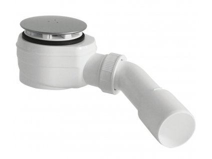 Bruckner Vaničkový sifón nízky, priemer 60mm, DN40/50, krytka nerez lesk 162.640.3