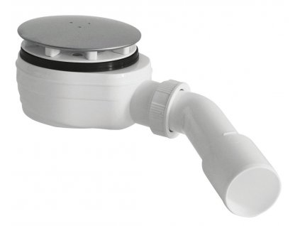 Bruckner Vaničkový sifón nízky, priemer 90mm, DN40/50, krytka nerez lesk 162.940.3
